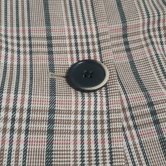 MICHAA Plaid Trench Coat NWOT